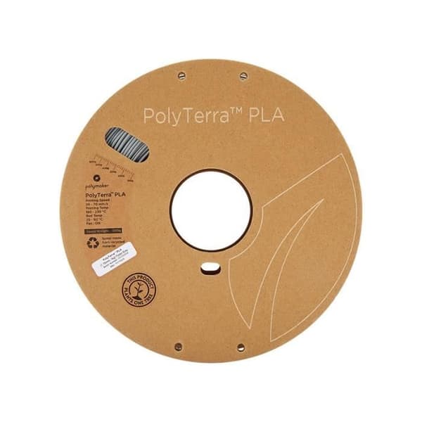 POLYMAKER - Filament PLA til 3D-printer - PolyTerra - 1.75mm - 1Kg - Fossilgrå