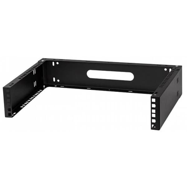 Seinälle asennettava 19" 2U, 330mm, Musta