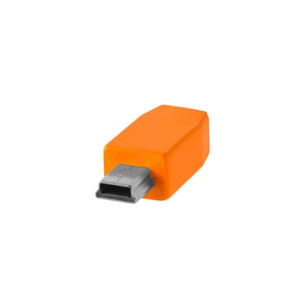 TETHER TOOLS USB-C til mini USB B 2.0 5 pins TetherPro CUC2415 - Orange 4,60 m