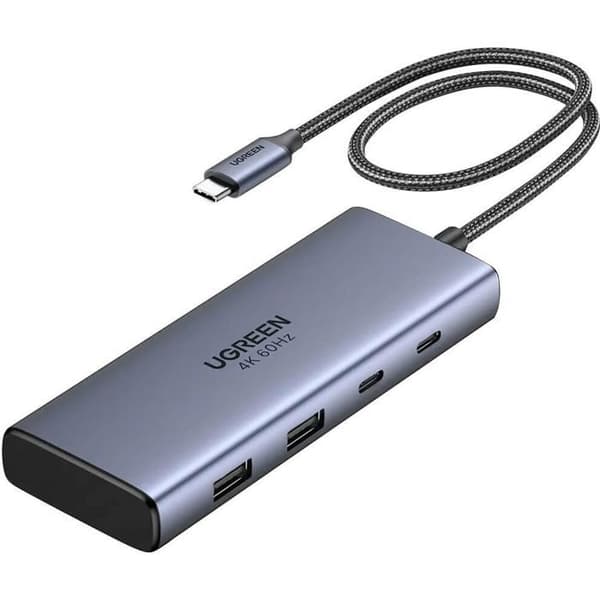 USB-C-hubb 7 i 1 - UGREEN - Grå