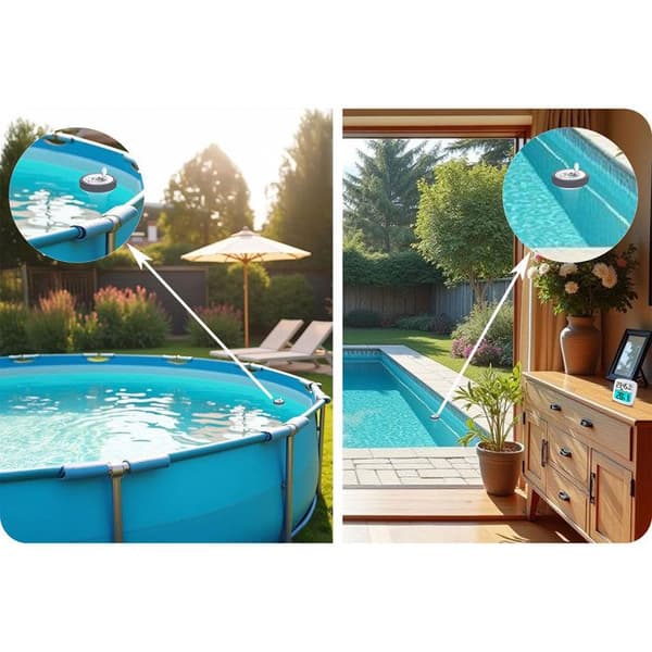 Väderstation med poolsensor - JANSHOP - BD-913 - Trådlös - Poolsensor - DCF-klocka
