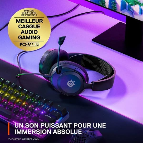 Kablet gaming headset - STEELSERIES - Arctis Nova 1 - Multiplatform - Sort