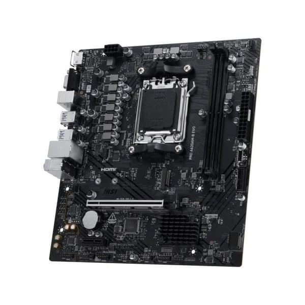 MSI PRO A620AM-B EVO AMD A620 Socket AM5 DDR5 Micro-ATX 5GbE RAID M.2
