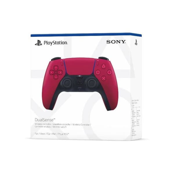 Trådløs controller - SONY - DualSense - Rød - Designet til PS5 - Elegant design