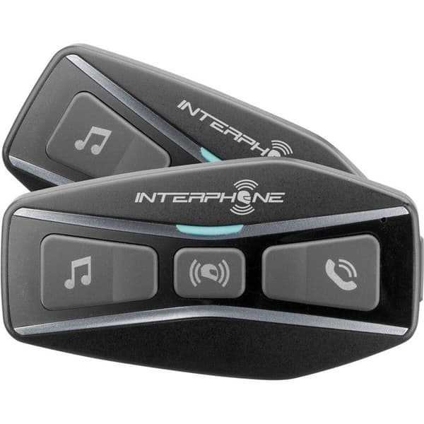 Intercom moto Bluetooth - INTERPHONE - UCOM4 - Sæt af 2 - Bluetooth 5.0 - HD højttalere 32 mm