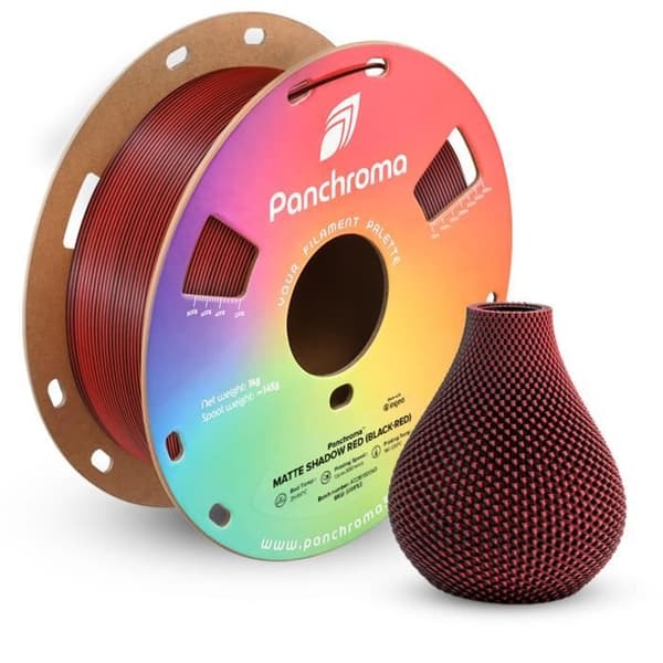 3D-printer filament - Polymaker - PolyTerra PLA - Shadow Red - Bioplast - Brugervenlighed