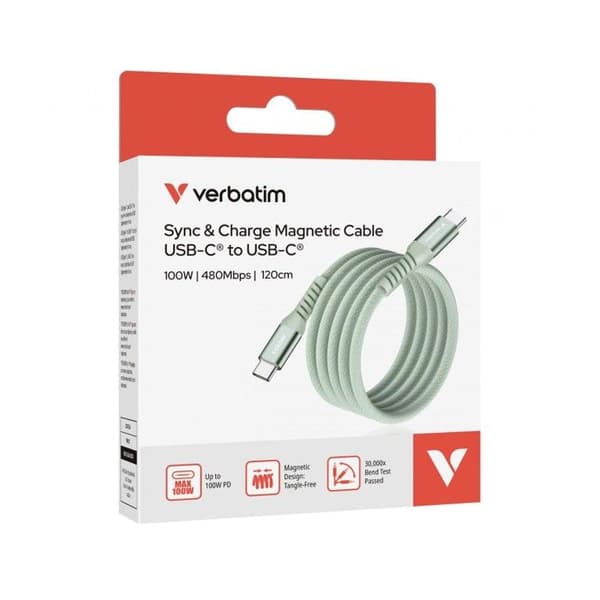 VERBATIM KABEL USB-C/USB-C 100W VERT