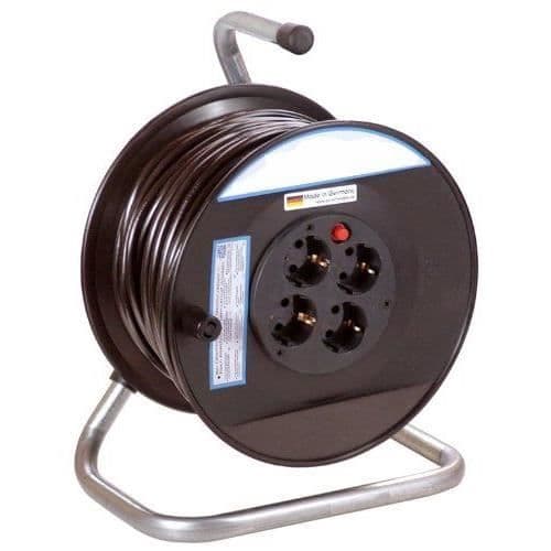 Kabelopruller - as-Schwabe - 11101 - Indendørs - IP20 - Sort kabel 50m