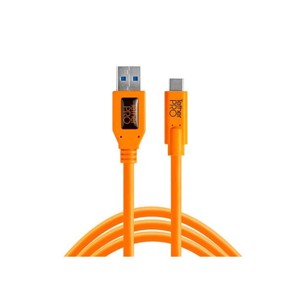 TETHER TOOLS USB til USB-C TetherPro CUC3215 - Orange 4,60m