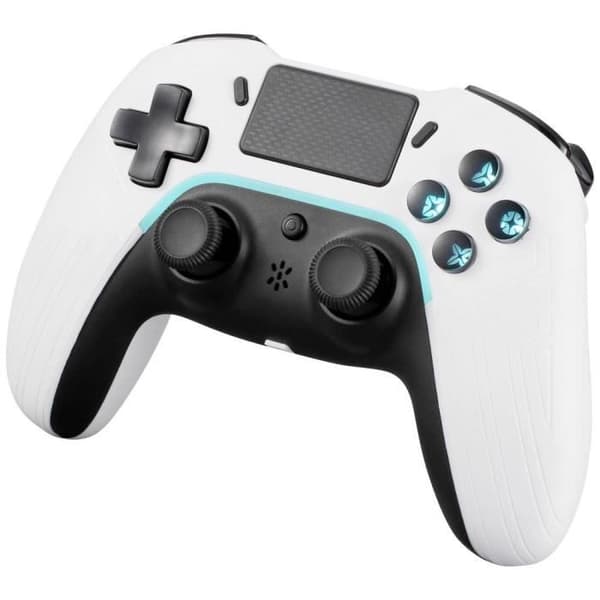 Spilcontroller - DELTACO GAMING - PS4 & PC - Trådløs - Hvid - 2 programmerbare makrotaster