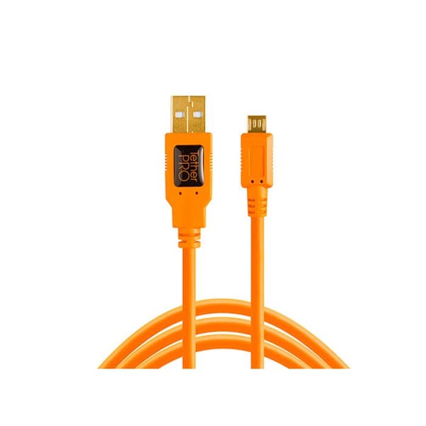 USB-kaapeli - Tether Tools - CU5430ORG - USB 2.0 - A Mies Micro B 5-nasta - Väri Oranssi
