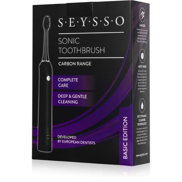 SEYSSO Sonic Tandbørste Carbon Basic SE005BLK TAND BØRSTER TIP PROFESSIONAL
