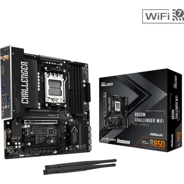 ASRock B850M Challenger WiFi (AM5) Micro ATX moderkort