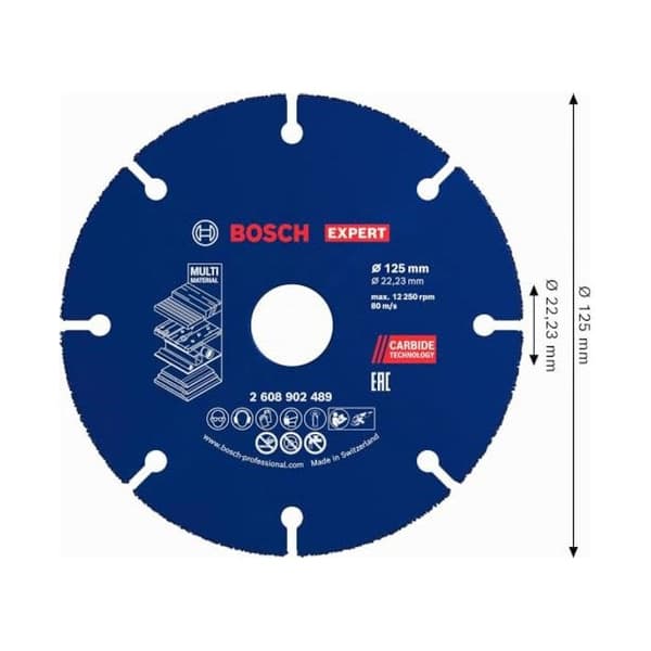 1 kpl EXPERT Multi Material -karbidilevy