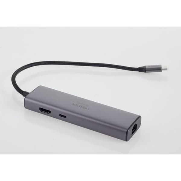 USB-C-hub 6 i 1 - UGREEN - Grå