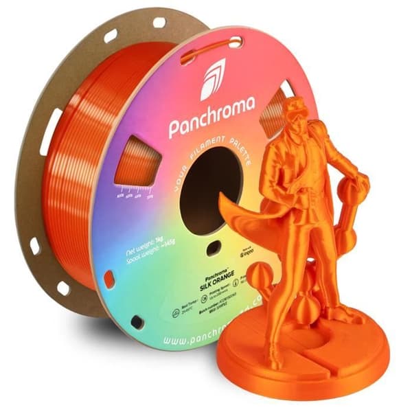 3D-printer filament - POLYMAKER - PolyTerra PLA - Silk Orange - Bioplast - Nem at printe
