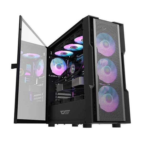 Centralenhed alene - mini pc Darkflash - DK431 Mesh Sort - DK431 Mesh Computer Case (Sort)