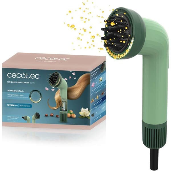 Hårfön - CECOTEC - Ionicare Dry&Keratin Olive - 1200 W