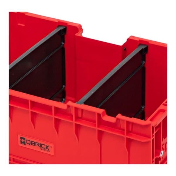 Bac gerbable - Qbrick System - ONE Box 2.0 Plus - 35L - Röd - Inserts M8