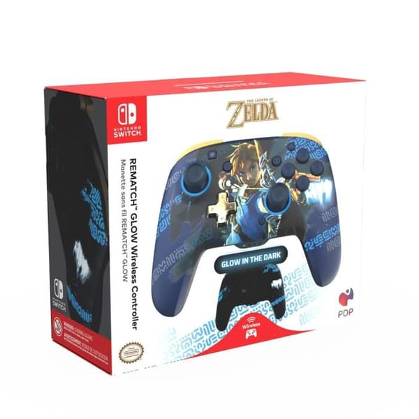 Trådløs controller PDP Rematch Glow multicolor