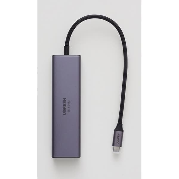 USB-C-hub 6 i 1 - UGREEN - Grå