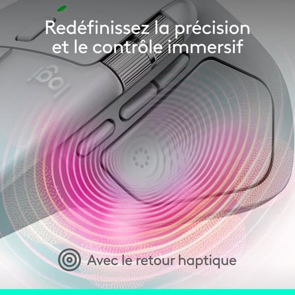 Mus - Logitech - MX Master 4 - Ergonomisk - Bluetooth - Silverljus