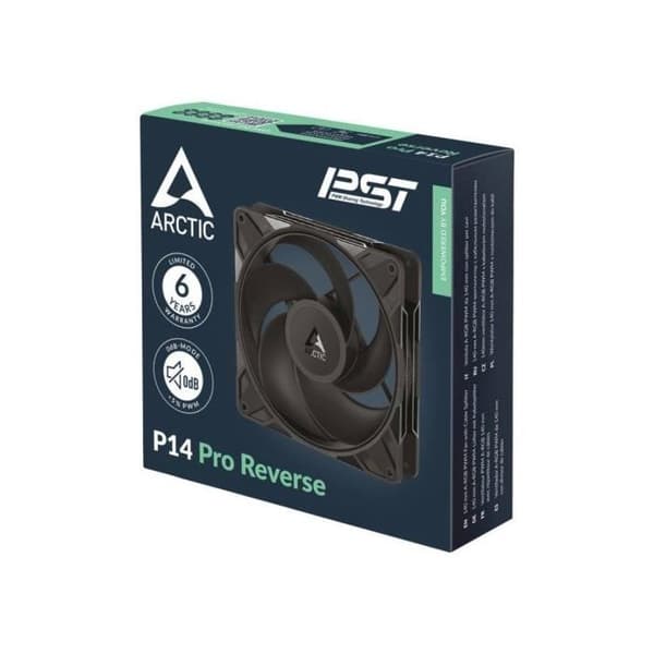 Arctic 140mm Freezer P14 Pro Reverse Pack 3 PWM Ventilatorer Sort