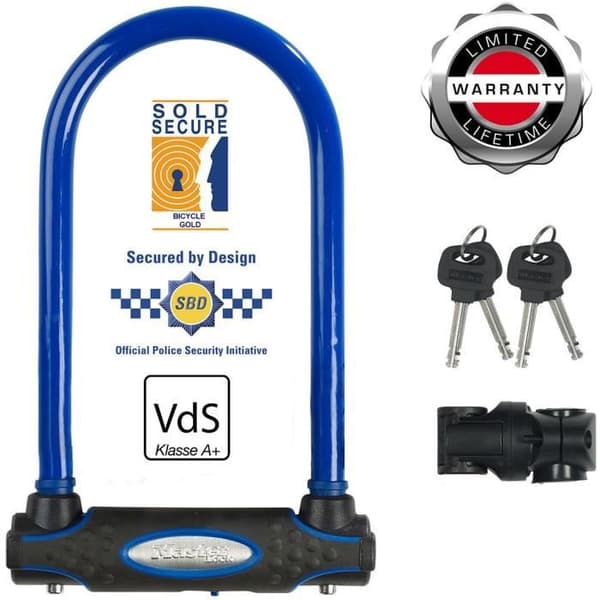 Cykellås U MASTER LOCK - 8195EURDPROCOLB - Dobbelt låsning - Blå