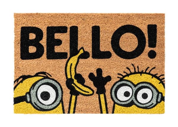 Tæppe - Minions - 40 x 60 cm - Gul - Barn - Rektangulær