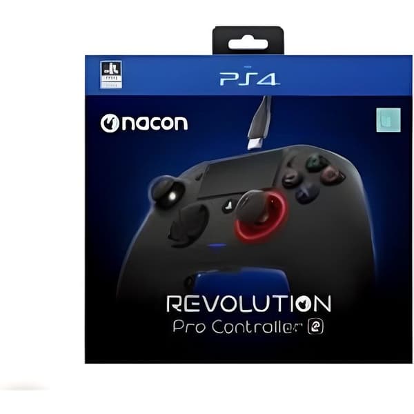 Manette pro - NACON - Nacon Revolution Pro Controller 2 - PS4 - Sort - Tilpasselig e-sport