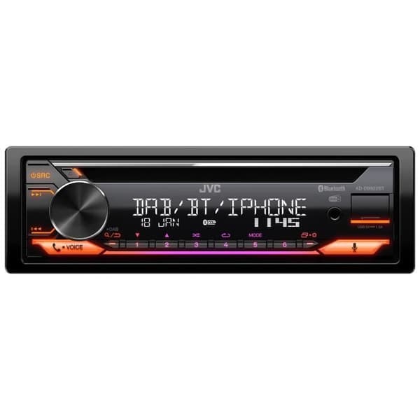 Autoradio JVC - KD-DB922BT - CD - USB - iPod - Bluetooth - DAB+