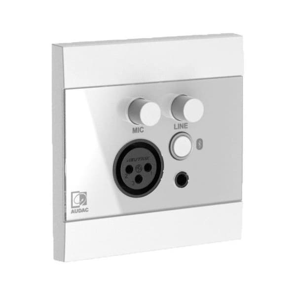 Audac WP225/W seinäpaneeli Mic/Line & Bluetooth Audac-laitteille