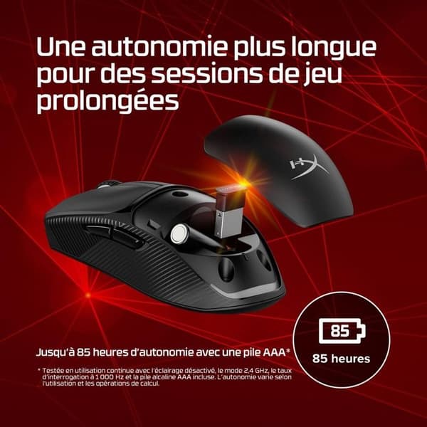 Souris Hyper X Pulsefire Fuse Wireless Gaming Mouse