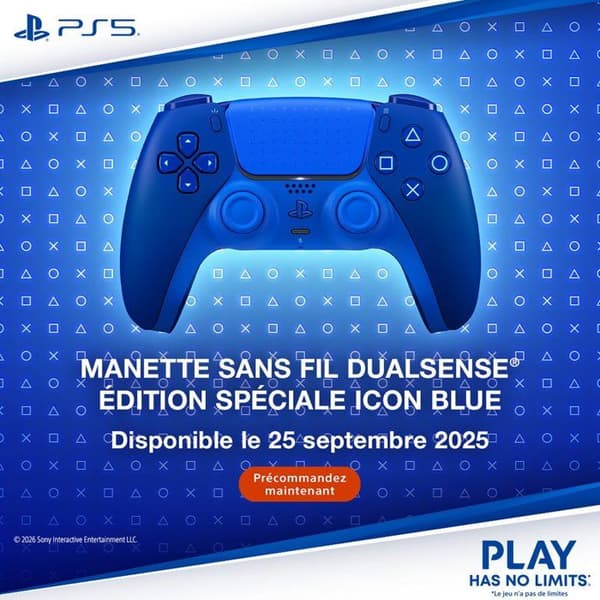 Trådløs DualSense-controller - Limited Edition Icon Blue til PS5 og PC