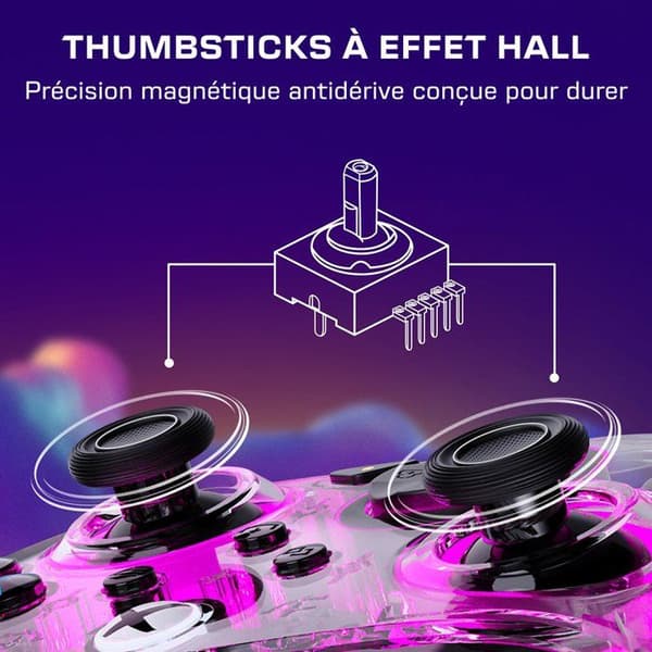 Spilcontroller - Xbox - Afterglow - Kablet - Gennemsigtig - Kompatibel med PC