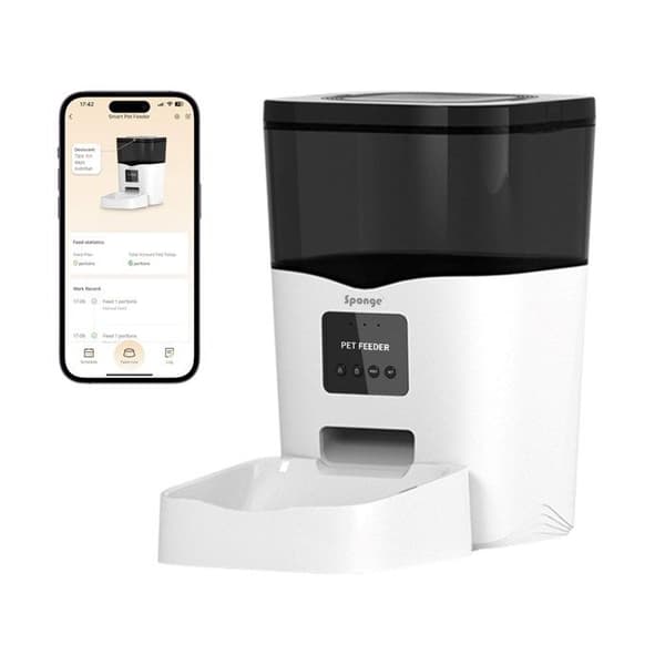 Automatisk dyrefoderdispenser - SPONGE - Sponge - 3 L - Sort - Indbygget WiFi