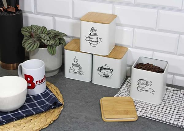 KITCHEN CONTAINER SET 4 FOR DRY PRODUCTS 4264