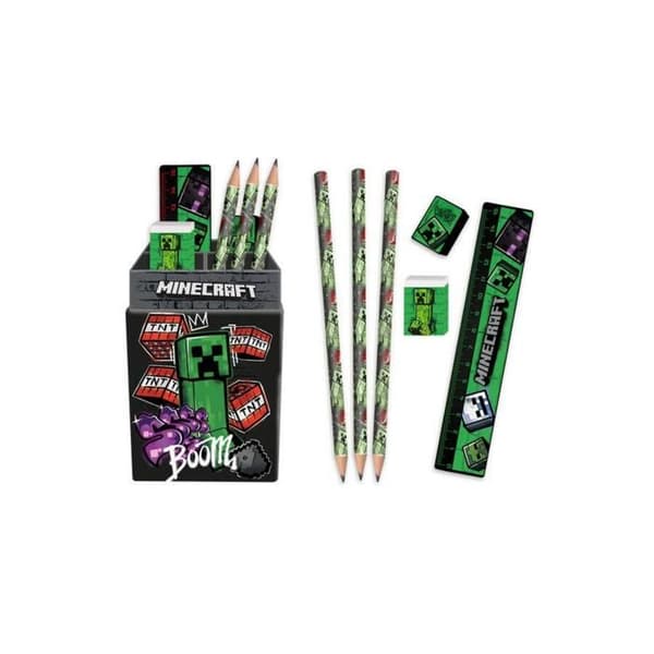 Minecraft Creeper pappersset 5 delar