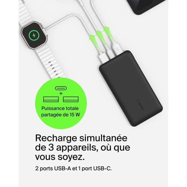 Belkin mobiltelefonoplader BoostCharge tilbehørssæt Sort