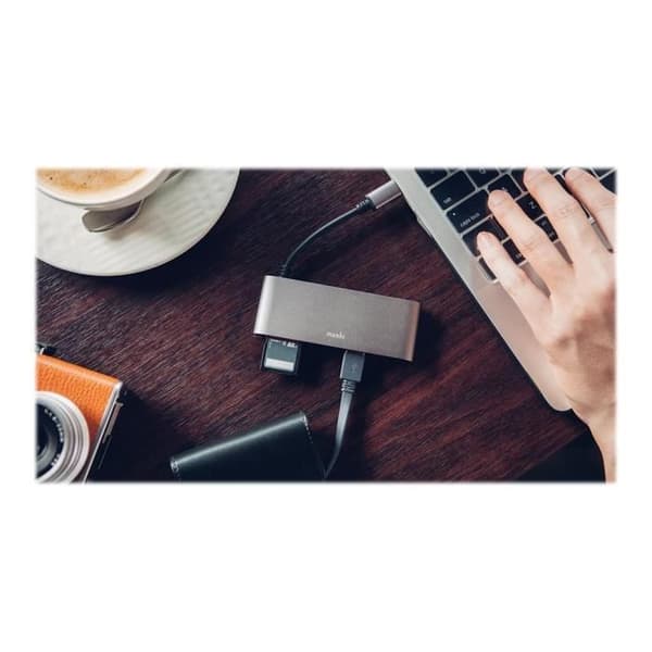 USB-C-portreplikator - Moshi - Multimediaadapter - 4K Ultra HD