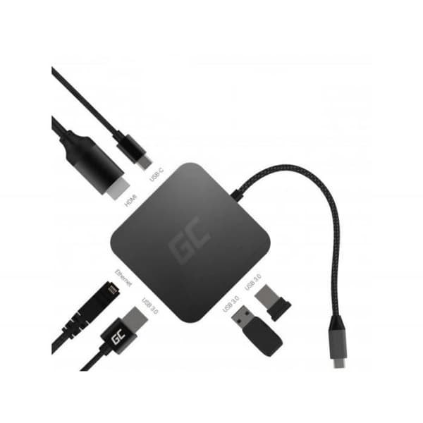 USB-C Green Cell 6-i-1 HUB Dockingstation