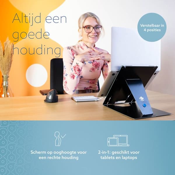 R-Go Riser Duo Støtte til Tablet og Bærbar Computer