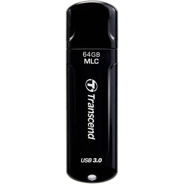 TRANSCEND JETFLASH 750 USB nøgle - 64 GB - USB 3.0 - Sort