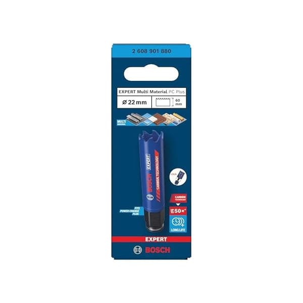 Borekrone - BOSCH - EXPERT Multi Material Power Change Plus - Carbide tænder - Multi-materialer - Prof. 60 mm