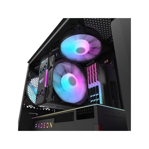 PC-chassi Darkflash DK352 Plus + 4 ARGB-fläktar svart