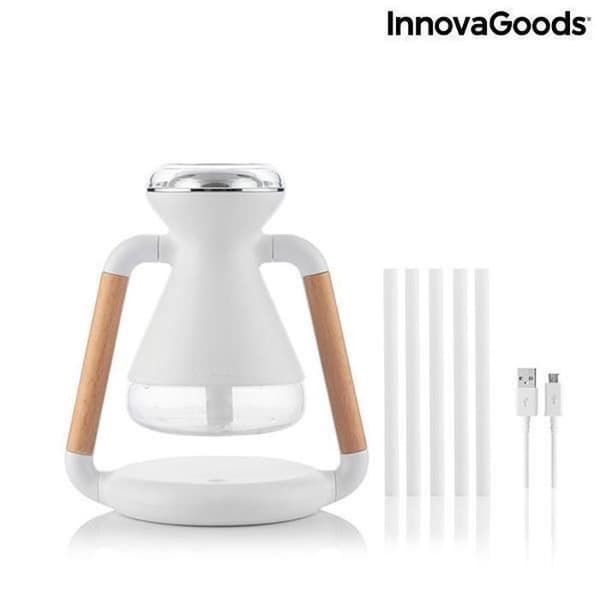 Misvolt InnovaGoods 3-i-1 Aroma Diffuser og trådløs oplader luftfugter - Sort