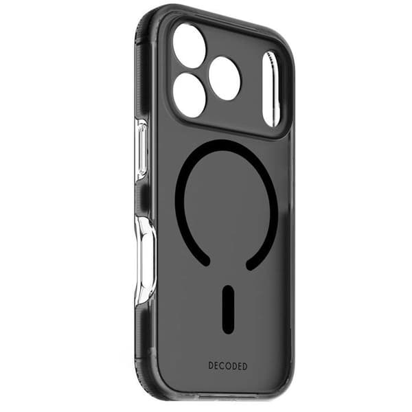 MagSafe-cover - DECODED - iPhone 17 Pro - Hybrid - Stødabsorberende - Sort