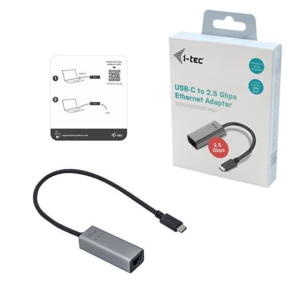 i-Tec C31METAL25LAN USB-Ethernet-sovitin - - - i-Tec
