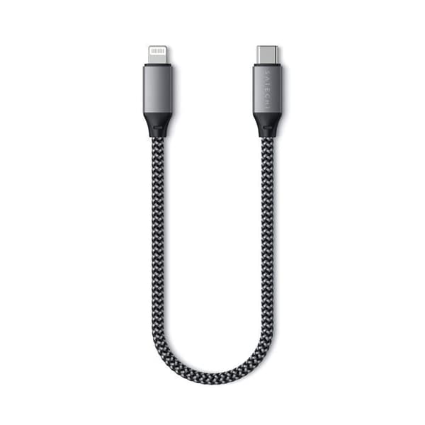 USB-C til Lightning-kabel - Satechi - 25 cm - Grå - Smartphone/Tablet - USB-C til Lightning