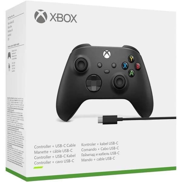Trådløs Xbox-controller med kabel til PC